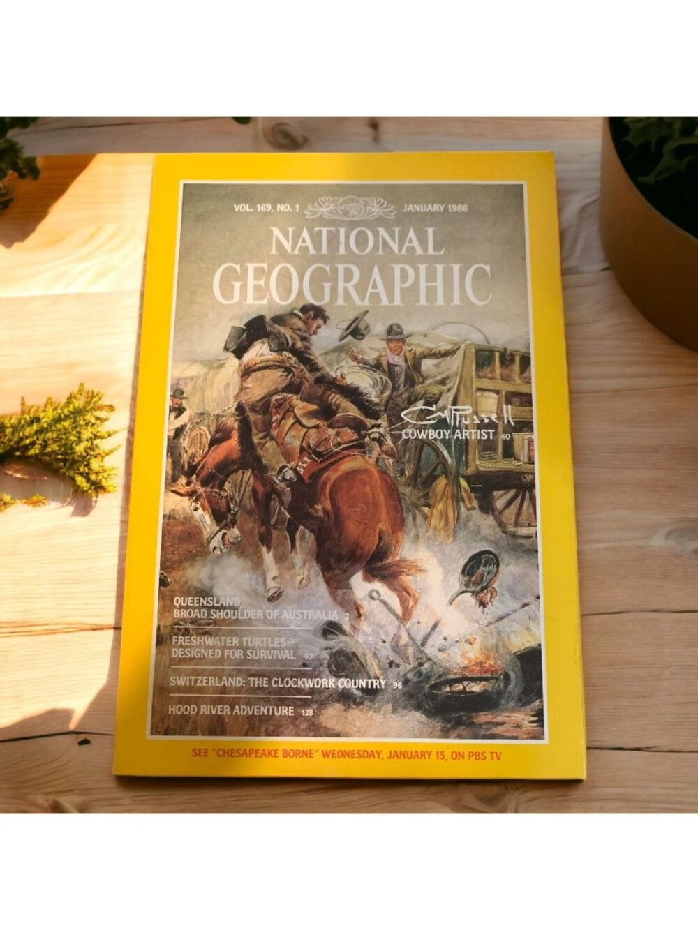 National Geographic Jan 1986 Cowboy Artist Remington Western Art Issue